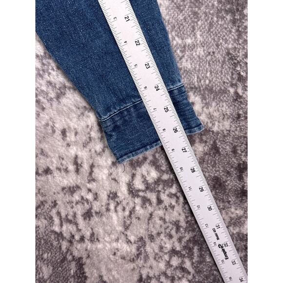 Outerknown Denim Shirt Large Mens Hemp Organic Cotton Button Down - Picture 5 of 8